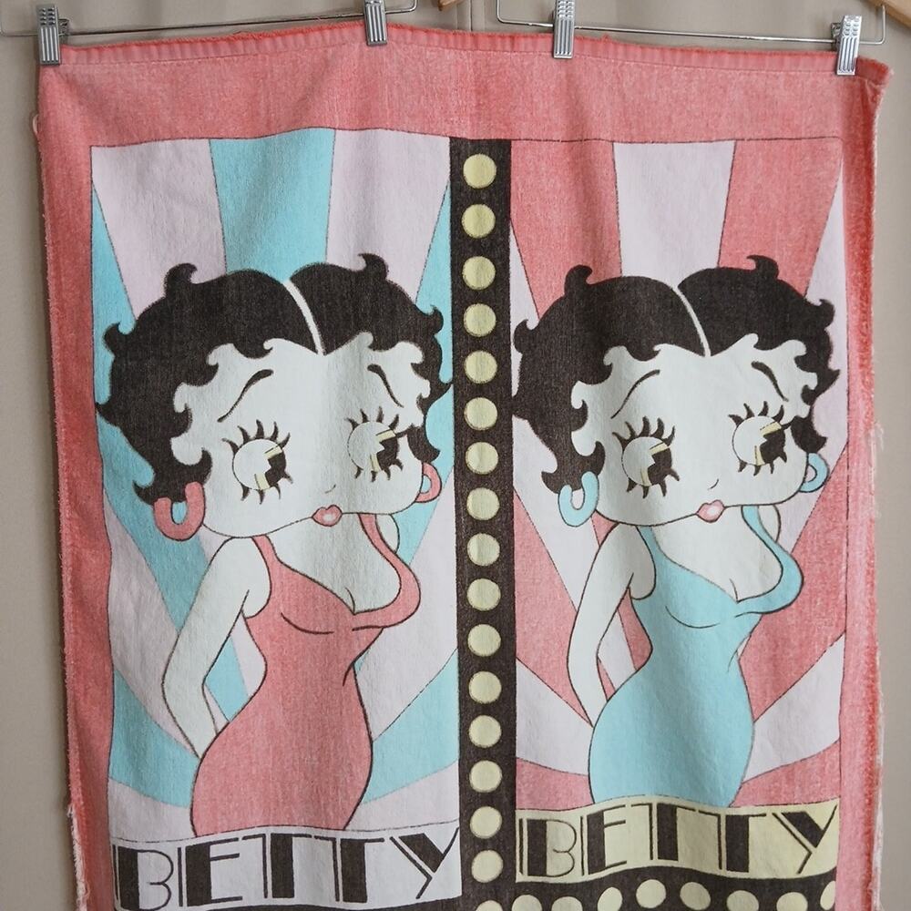 Vintage 1991 Betty Boop Towel KFS Fleischer Studio Jay Franco Taiwan 100% Cotton - Picture 4 of 16